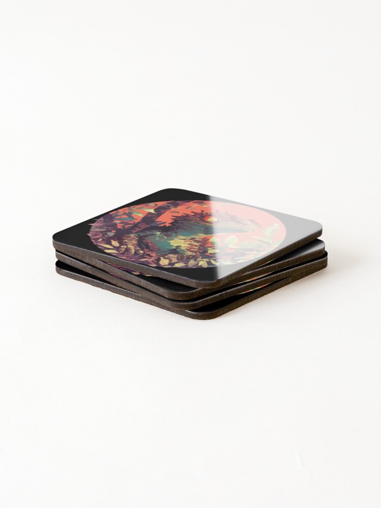 Thumbnail 4 of 5, Coasters (Set of 4), Lizard, Cute Lizard, Beautiful Lizard designed and sold by PatternFly.