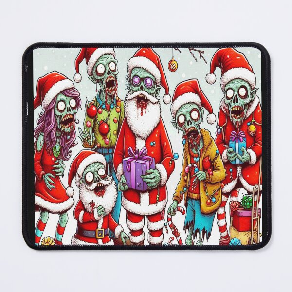 Item preview, Alternative, Cute, Zombie, Santa, monster Horror Christmas, card, Greeting, Card, hammer horror, classic, gift, designed and sold by blackdoggdesign.