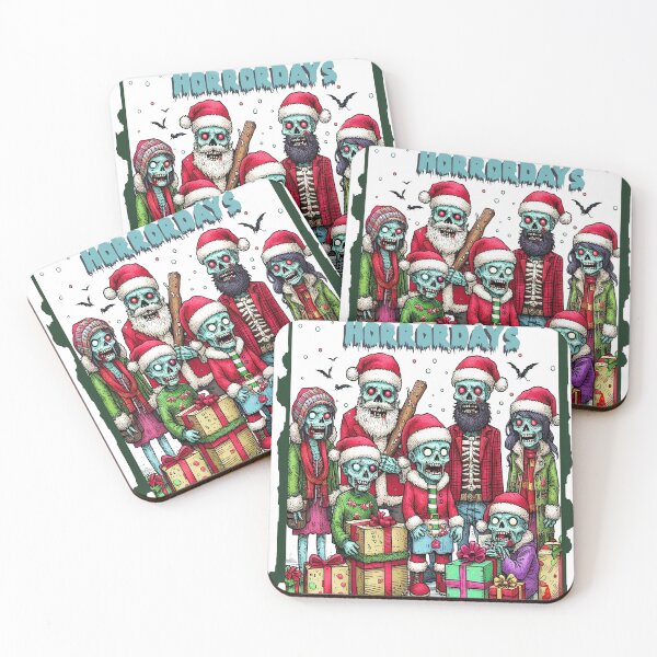 Item preview, Alternative, Cute, Zombie, Santa, monster Horror Christmas, card, Greeting, Card, hammer horror, classic, gift, designed and sold by blackdoggdesign.