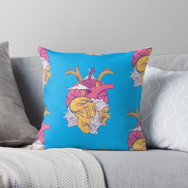 Gemini Heart Throw Pillow
