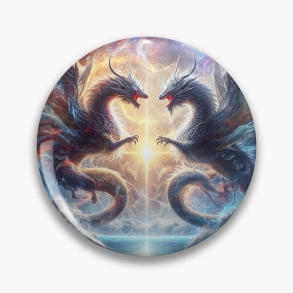 Item preview, Duel of the Cosmic Dragons designed and sold by TeslaSt0re.