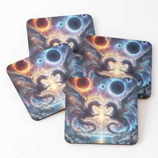 Item preview, Duel of the Cosmic Dragons designed and sold by TeslaSt0re.