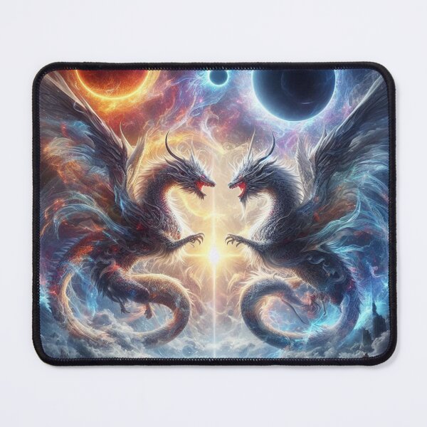 Item preview, Duel of the Cosmic Dragons designed and sold by TeslaSt0re.