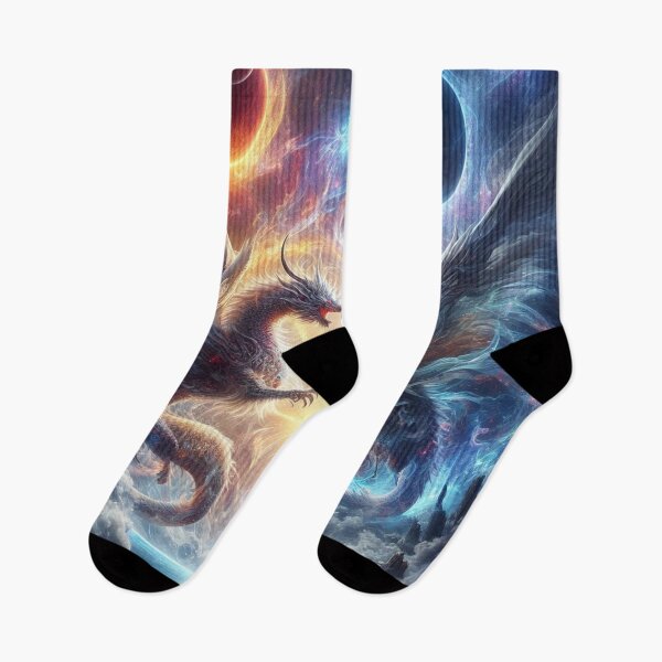 Item preview, Duel of the Cosmic Dragons designed and sold by TeslaSt0re.