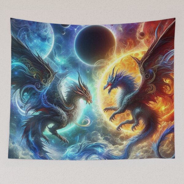 Item preview, Cosmic Dragons A Celestial Showdown designed and sold by TeslaSt0re.