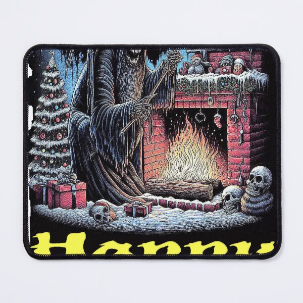 Artikelvorschau, Alternative, Weihnachtszeit, Zombie, Weihnachtsmann, Skelett, Dämon, Monster, Horror, Weihnachten, Karte, Gothic, Heavy Metal, Fantasy. entworfen und verkauft von blackdoggdesign.