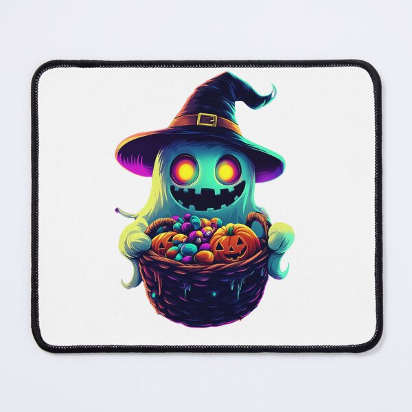 Item preview, Cute Halloween Ghost with Witch Hat designed and sold by Fab-Haven.