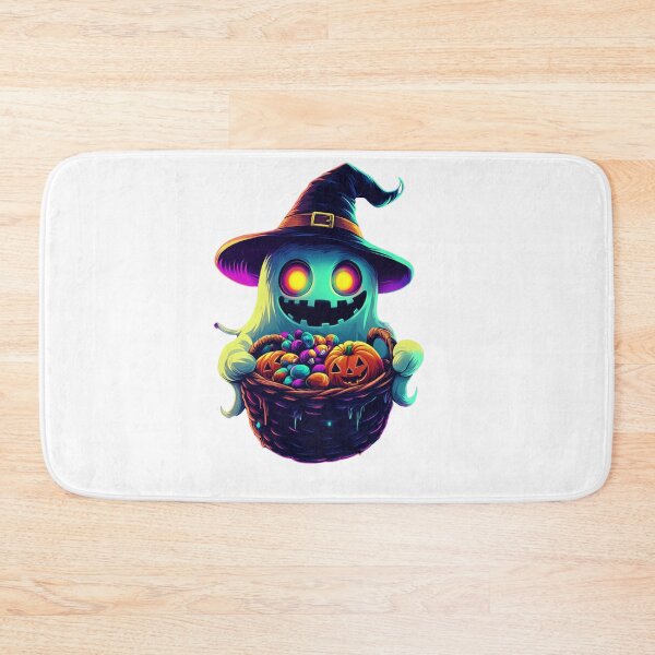 Item preview, Cute Halloween Ghost with Witch Hat designed and sold by Fab-Haven.