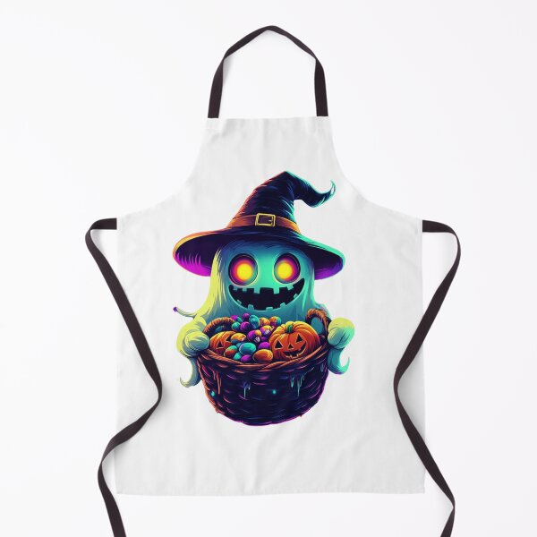 Item preview, Cute Halloween Ghost with Witch Hat designed and sold by Fab-Haven.