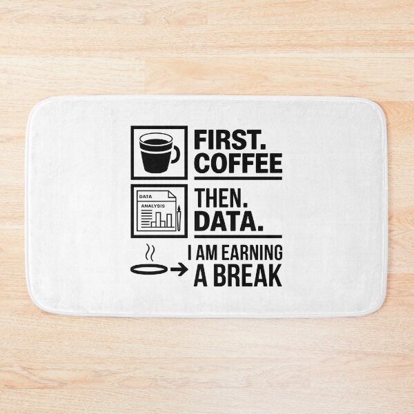Item preview, First Coffee Then Data I Am Earning A Break funny teaching tshirt  designed and sold by Rally Forge.
