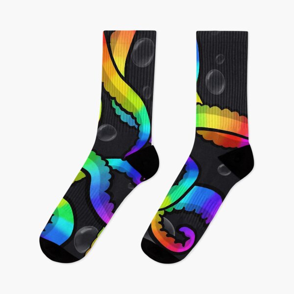 Item preview, Rainbow Tentacles Print designed and sold by rainbowdazzle.