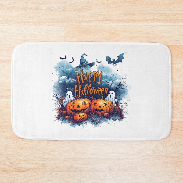 Item preview, Pumpkins and Ghosts with "Happy Halloween" Message designed and sold by Fab-Haven.