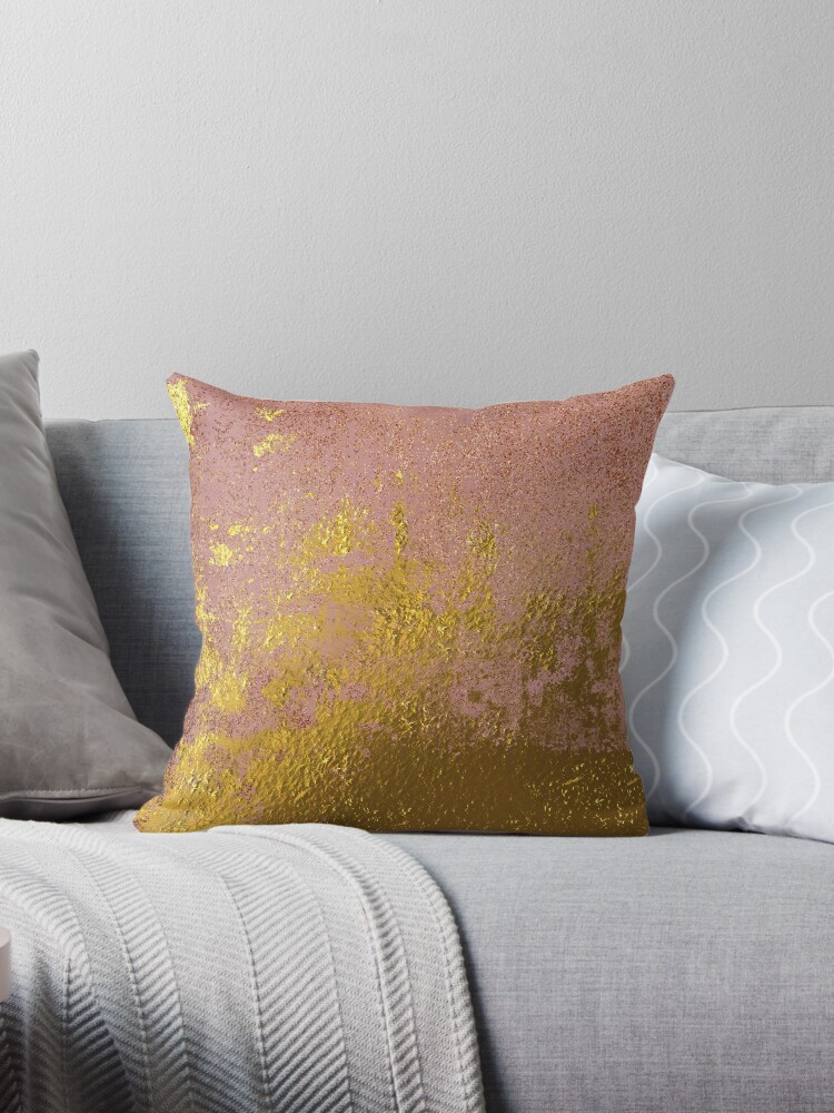 Rose gold hot sale couch pillows