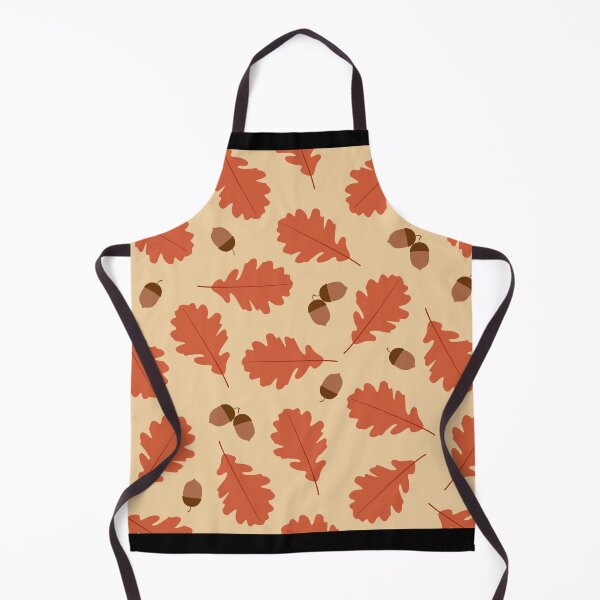 Item preview, Autumn decor - orange leaves and acorns on beige background designed and sold by FrenchTouch77.