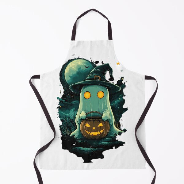 Item preview, Ghost Under the Moon with Pumpkin designed and sold by Fab-Haven.