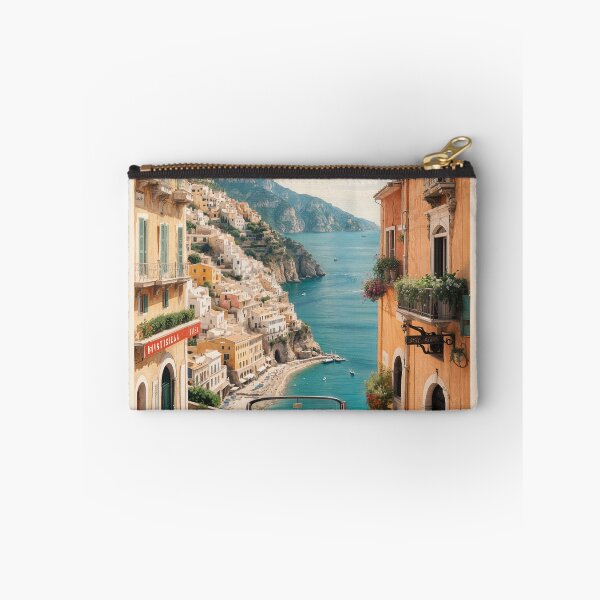 Item preview, Coastal Dreams: Vintage Travel Poster of Positano designed and sold by Ceemko's Vintage Corner.