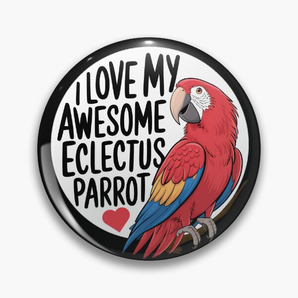 Item preview, Eclectus Parrot Sticker - I Love My Awesome Eclectus Parrot shirt, Bird Lover Gift designed and sold by SlocifieShop.