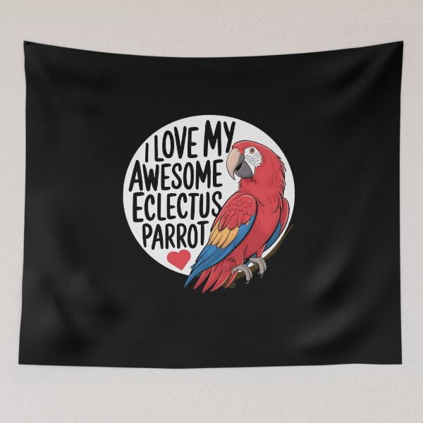 Item preview, Eclectus Parrot Sticker - I Love My Awesome Eclectus Parrot shirt, Bird Lover Gift designed and sold by SlocifieShop.