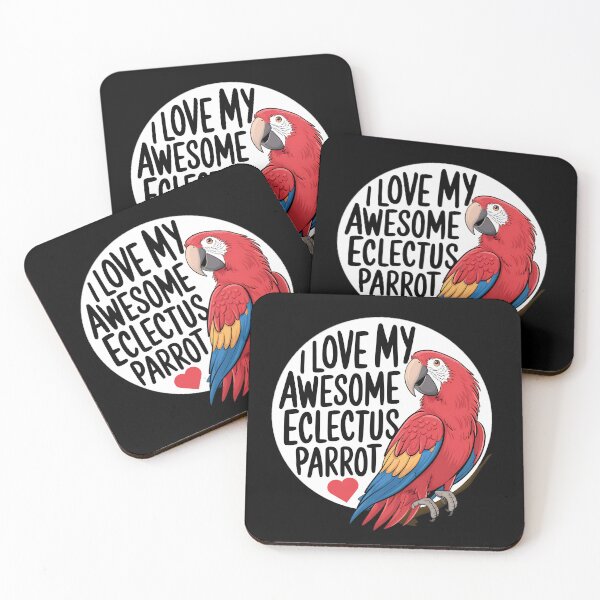 Item preview, Eclectus Parrot Sticker - I Love My Awesome Eclectus Parrot shirt, Bird Lover Gift designed and sold by SlocifieShop.