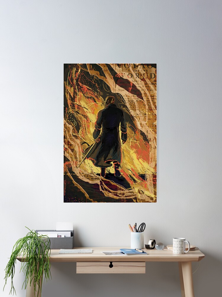 Thumbnail 2 of 3, Poster, The Monster in the Pages designed and sold by DweamDoodles.