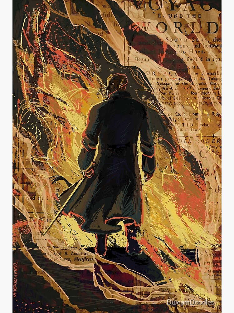 Thumbnail 3 of 3, Poster, The Monster in the Pages designed and sold by DweamDoodles.