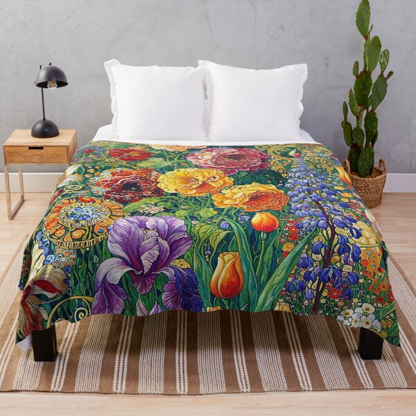 Item preview, Gustav Klimt Flower Garden designed and sold by maniacfitness.