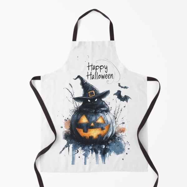 Item preview, Black Cat on Pumpkin with Halloween Message designed and sold by Fab-Haven.