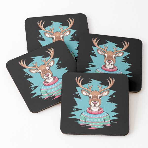 Item preview, Un reno con un suéter navideño. designed and sold by ARTReMi.