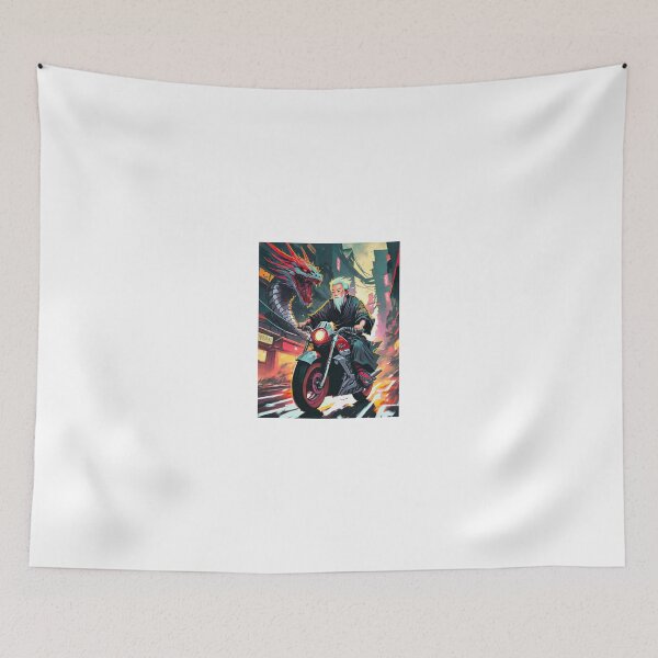 Item preview, Monk and Dragon Motorcycle Race designed and sold by BADESIGNZZ.