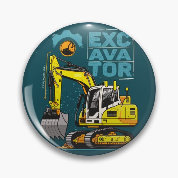 Item preview, Big Yellow Excavator - Heavy Construction Equipment Design designed and sold by BubbleSpy.