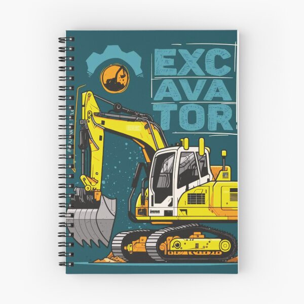 Item preview, Big Yellow Excavator - Heavy Construction Equipment Design designed and sold by BubbleSpy.