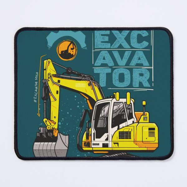 Item preview, Big Yellow Excavator - Heavy Construction Equipment Design designed and sold by BubbleSpy.