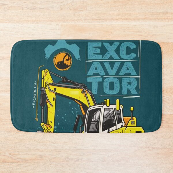 Item preview, Big Yellow Excavator - Heavy Construction Equipment Design designed and sold by BubbleSpy.