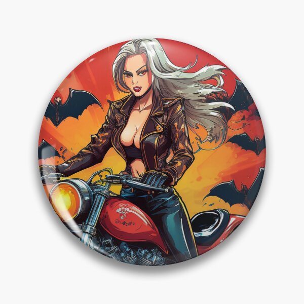 Item preview, Bat Girl on a Motorcycle designed and sold by BADESIGNZZ.