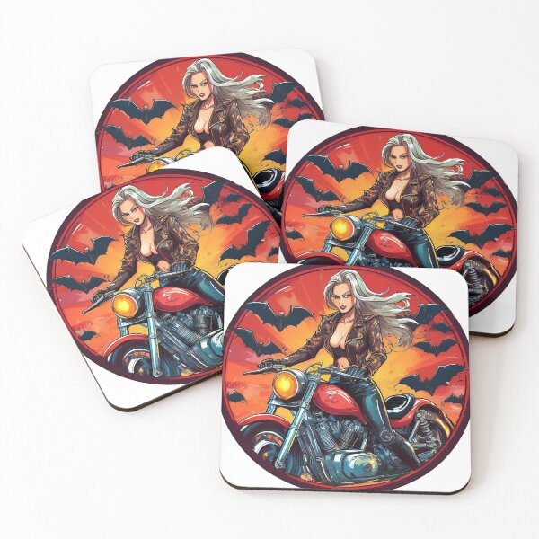 Item preview, Bat Girl on a Motorcycle designed and sold by BADESIGNZZ.