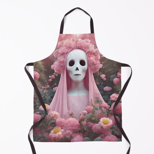 Item preview, Lonely pink ghost in pink flowers, romantic garden, romantic Halloween, pink Halloween designed and sold by KolorellaS.