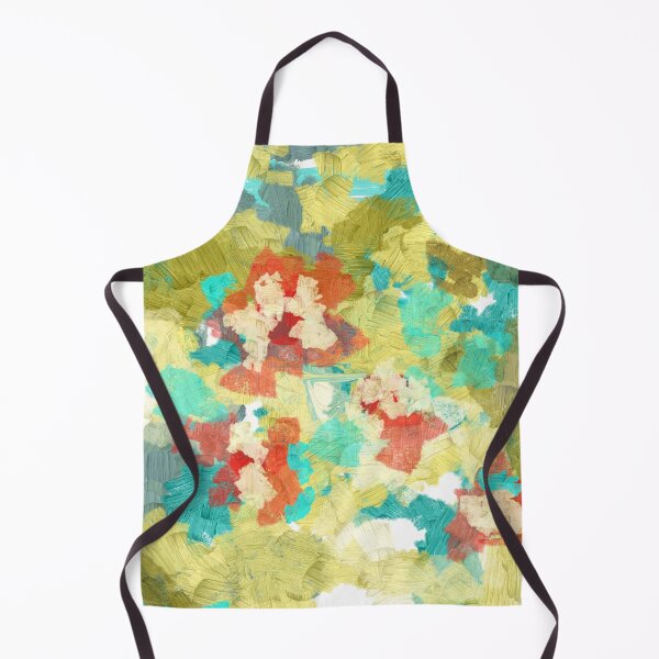 Item preview, Garden in Pastel Yellow, Turquoise, Red and Greens designed and sold by Jessielee72.