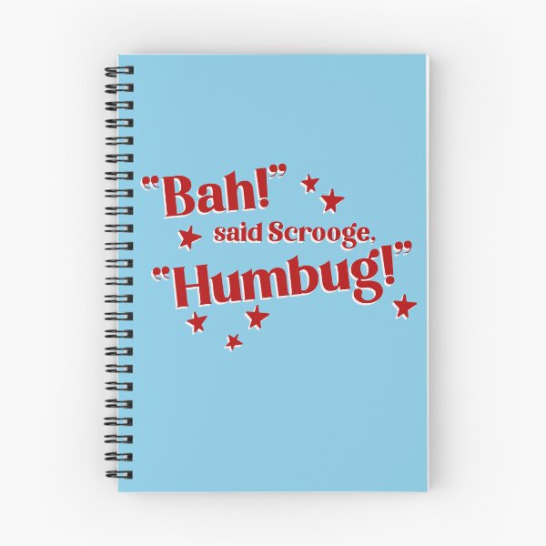 Item preview, Bah humbug! Scrooge Christmas Slogan from A Christmas Carol Smaller Version designed and sold by WilfredsWords.