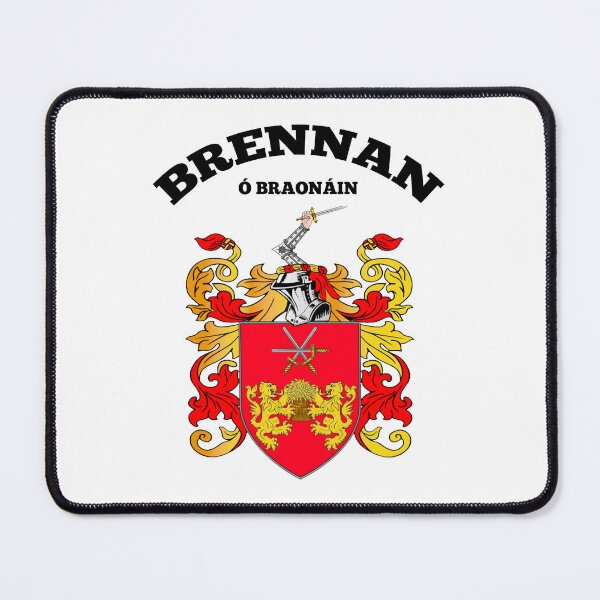 Item preview, Brennan Family Crest Name in English & Irish designed and sold by REAL IRISH GIFTS.