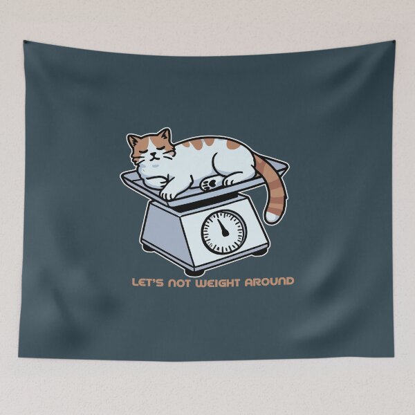 Item preview, A Lazy Cat Lounging on a Scale designed and sold by MaateoDesign.