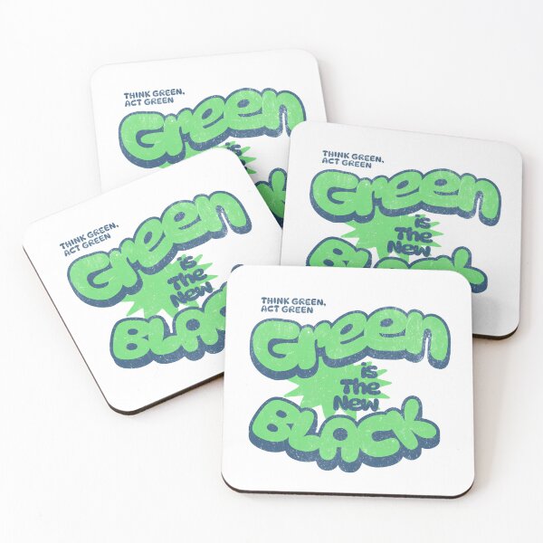 Item preview, Green is the New Black - Eco-Friendly Design designed and sold by CRASHOUT CLUB.