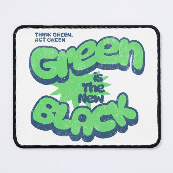 Item preview, Green is the New Black - Eco-Friendly Design designed and sold by CRASHOUT CLUB.