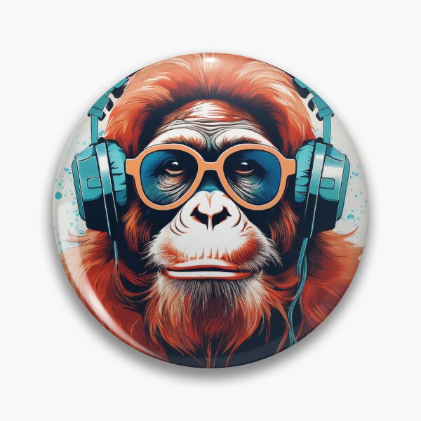 Item preview, Orangutan in Headphones.  designed and sold by Boxing Kangaroo Retail Company.
