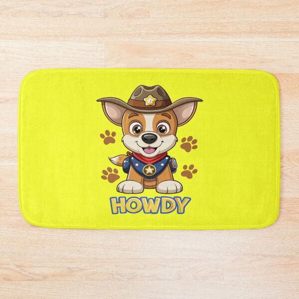 Item preview, Howdy Cowboy Dog Kids Cartoon Design designed and sold by Text2tee.