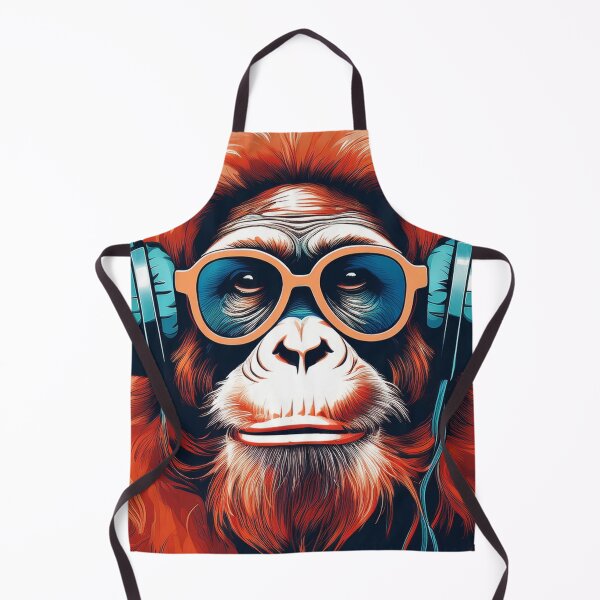 Item preview, Orangutan in Headphones. designed and sold by Boxing Kangaroo Retail Company.