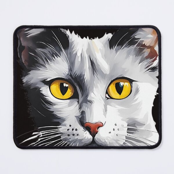 Item preview, Wild Yellowish Eyed Cat Watercolor Painting  designed and sold by Juana-.