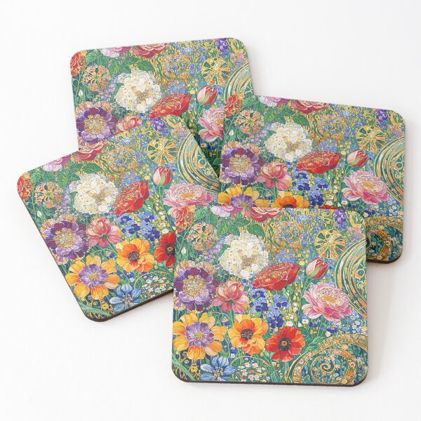 Item preview, Gustav Klimt Flower Garden designed and sold by maniacfitness.