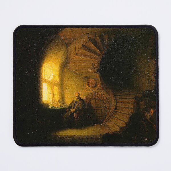 Item preview, HD. The Philosopher in Meditation, by Rembrandt  designed and sold by ArmoniMundi.