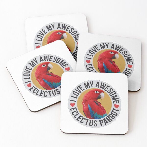 Item preview, Eclectus Parrot Sticker,I Love My Awesome Eclectus Parrot - Parrot Lovers Gift designed and sold by SlocifieShop.