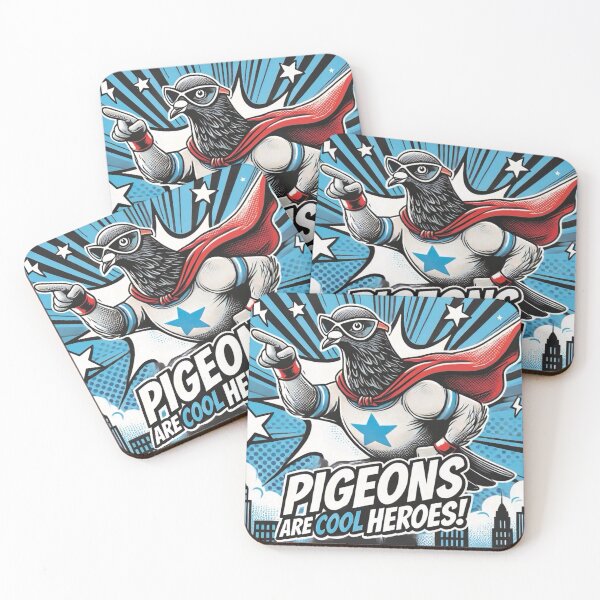 Item preview, Pigeons are cool heroes designed and sold by KukitoHandmade.